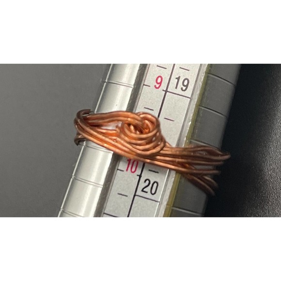 Copper Wire Wrapped Rings. 2 sizes - Picture 5 of 7